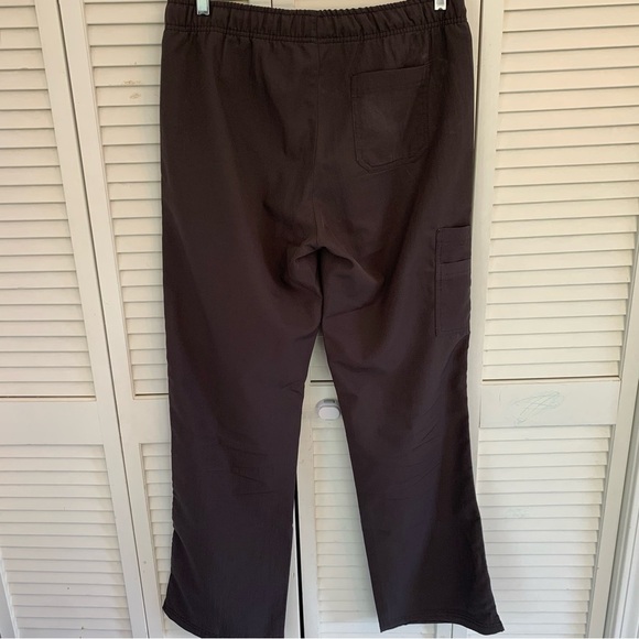 Lot of 2 WonderWink Women’s Tall Cargo Scrub Pants Sz M Tall Grey Maroon 5214T - Picture 5 of 16